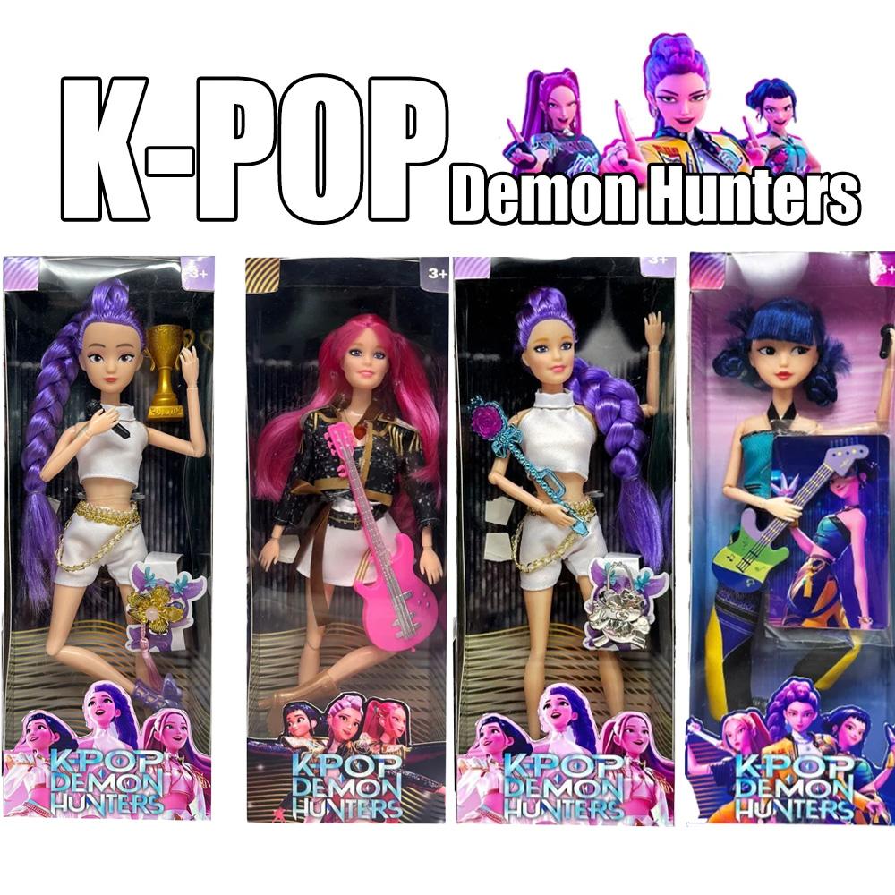 2026  Anime KPop Demon Hunters Doll Vinyl Toy Rumi Mira Zoi Character Vinyl Mask Figurine Birthday Christmas Gift Fan Club Gifts