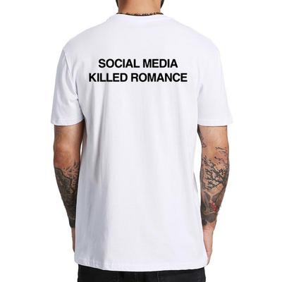 Men's Kill Romantic Printed T-shirt Funny Pop Printed T-shirt Top 100% Cotton Soft Neutral Casual T-shirt