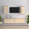VidaXL TV Furniture 4 Pcs, Solid Pine Wood