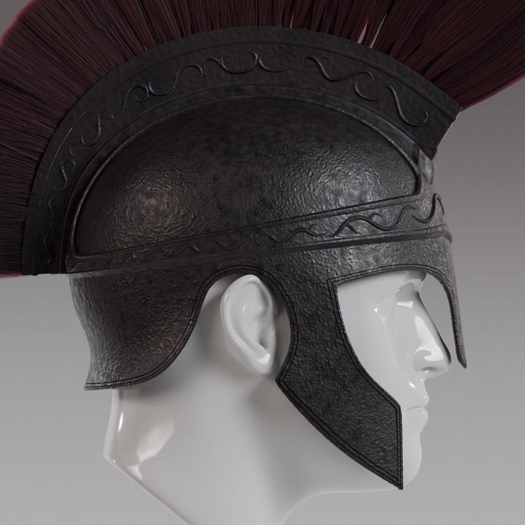 Casque de Guerrier Grec Ancien Inspiré d'Ulysse Réplique en Métal pour Cosplay & Exposition