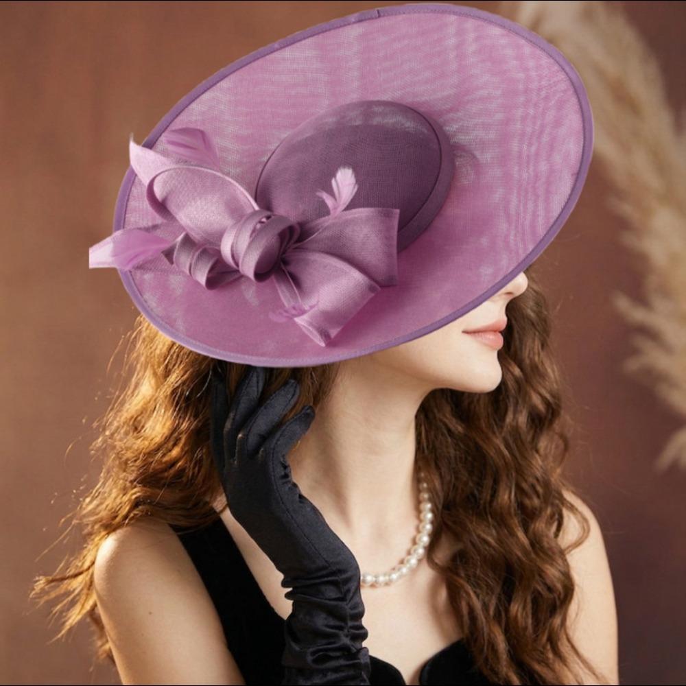 Exquisite Mesh Bow Headband French Vintage Kentucky Hat Fashion Tea Party Hat Photography