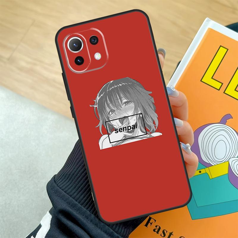 Waifu Anime Manga Senpai Girl Hülle für Xiaomi 15 Ultra 13 14 11T 12T 13T 14T Pro POCO X7 Pro X3 X5 X6 F5 F6 F7 Pro Coque