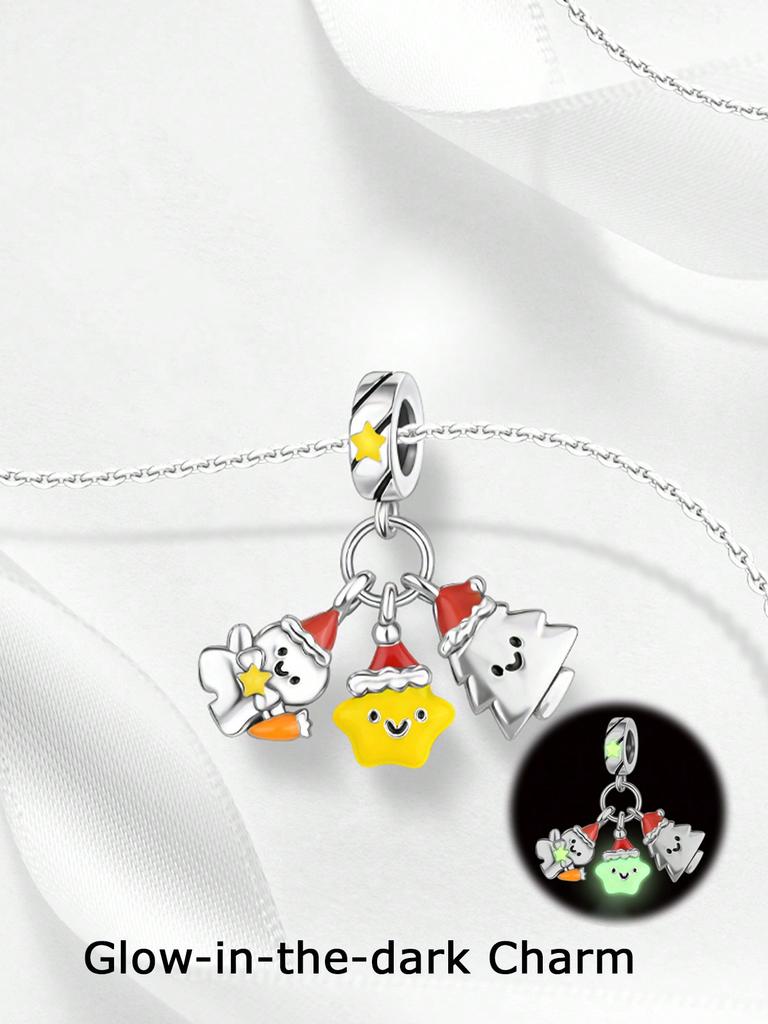 Charms Plata Christmas Snowflake Penguin Beads Charm Copper Plated Fit Charms Original Bracelet For Jewelry Making Diy Charm