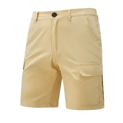 2025 neue Herren Outdoor Beach Casual Multi-Pocket-Shorts Mode Einfarbig Herren Urlaub Strand Shorts