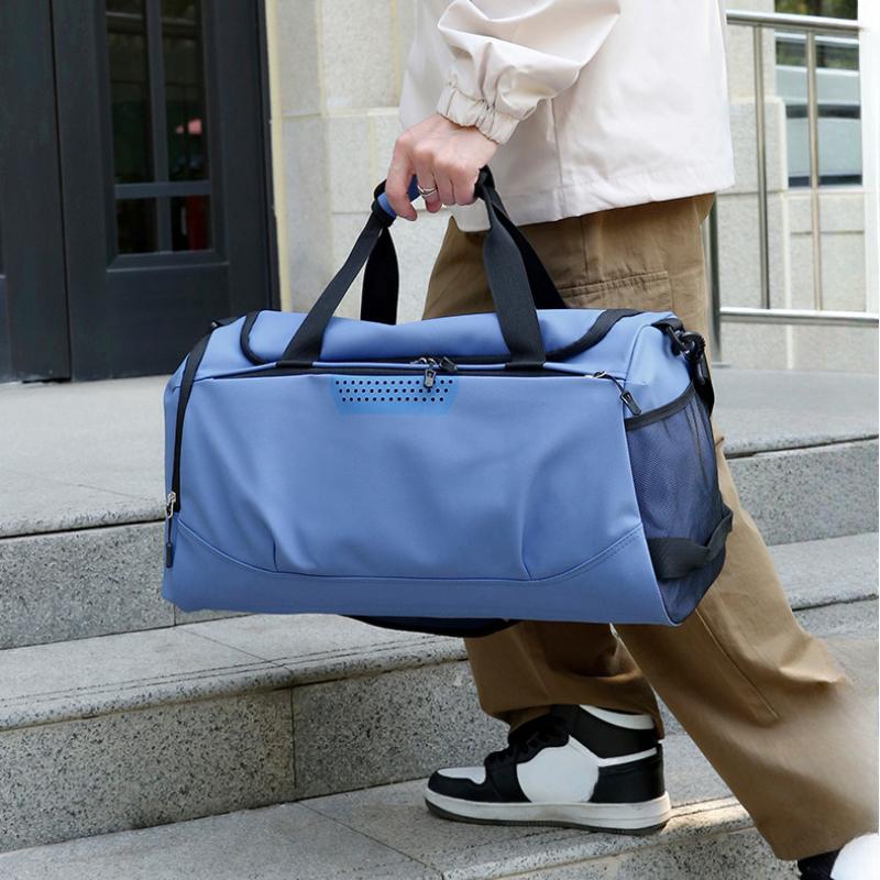 High Quality Oxford Anti-scratch Wear-resistant Travel Bags Simple Solid Color Sports Yoga Fitness Bag Large Capacity Outdoor Oblique Span Touring Bag