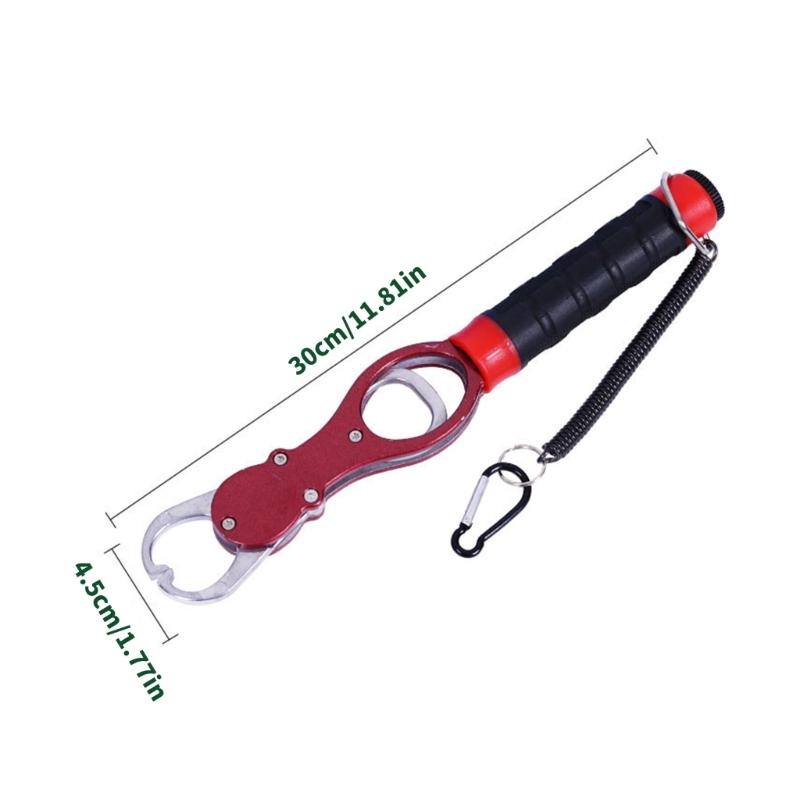 Fishes Control Clamps Grabber Aluminum Alloys Fishes Lip Gripper with Scale Professional Fishes Grabber Easy To Use