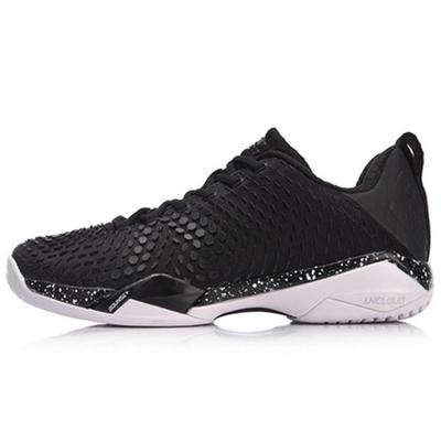 Chaussures de Badminton Li Ning Frontier Shadow Pro2.0 Amorti PU Rebond Basse Tige Unisexe Noir AYAN013-3