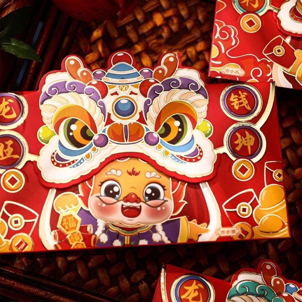 Luck Money Bag Money Pocket Dragon Pattern Money Bags Chinese Red Pocket Party Gifts