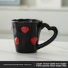 Cute Cartoon Love Handle Ceramic Mug for Milk Coffee Hand Painted Design