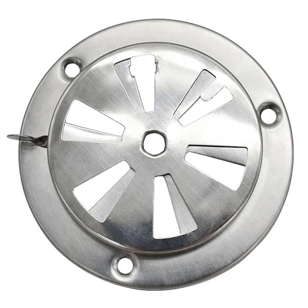 1Pcs Stainless Steel Smoker Air Vent Damper Silver Stove Air Vent  for Oven Test Chamber