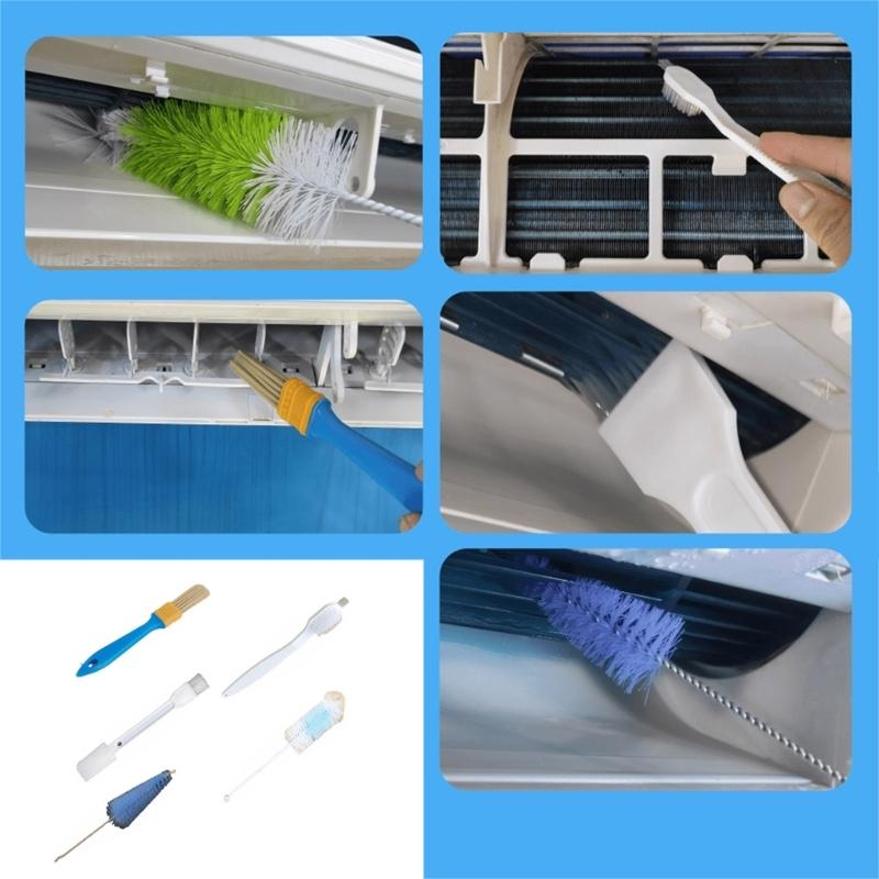 Air Conditioner Cleaning Cover Kitswith Waterproof Bag Washing Tool Brush Filter Clean Spray Protective Dust Set Durable