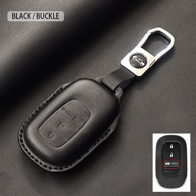 Car Key Case Cover Fob For Honda Accord Civic 11Th Hr-V Cr-V Pilot Sport Si Ex Keyless Keychain Durable