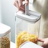 Clear Plastic Sealed Food Container Kitchen Dry Goods Storage Jar With Secure Lid For Freshnesses Preservation