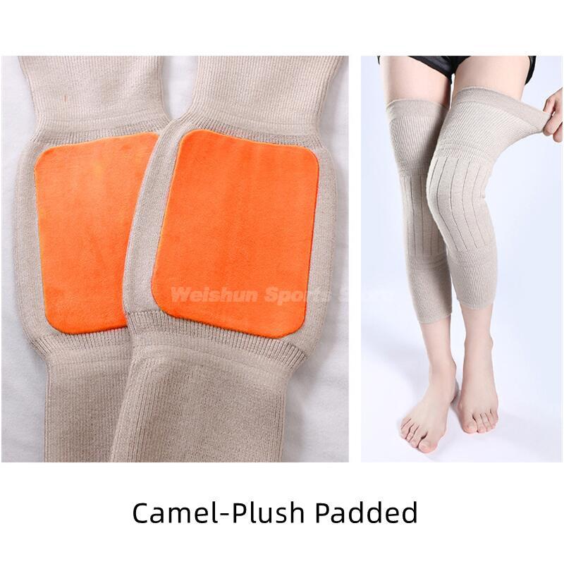 Cashmere Lower Legs Warmers Thermal Knee Pad Knee Support Features Joint Pain Knee Sleeve Prevent Arthritis Warm Protector Cushion Anti Cold