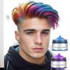 [Compatibile con Cosplay di Halloween] Cera Colorata Monouso per Capelli, Blu, 120g - Si lava via facilmente con l'acqua, previene le macchie sui capelli, perfetta per i costumi
