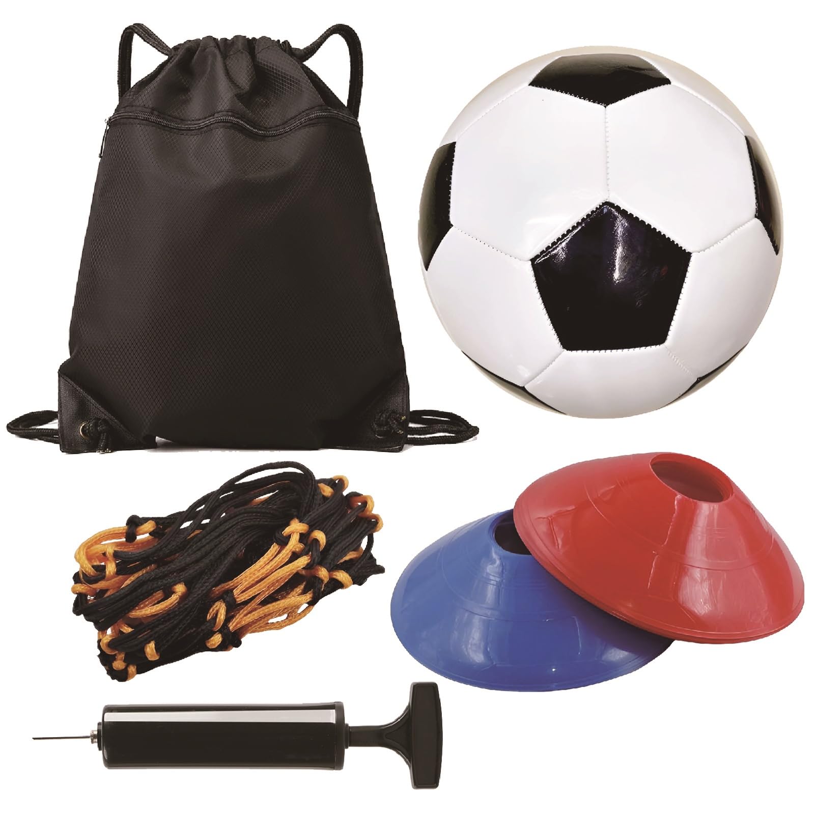 

ZERONOWA Набор футбольных мячей для размера 3 и начальный первый мяч для детей, 4, школа, детский сад, дети, (3 Размер) белый