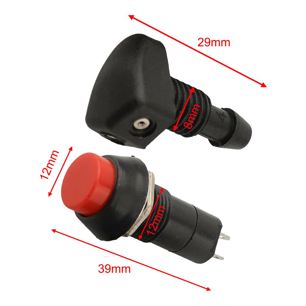 Classic Car Windshield Washer Pump Bag Kit Jet Button Hose 12V For Most Models Features:  *Universality 12V Washer Kit: This Pac