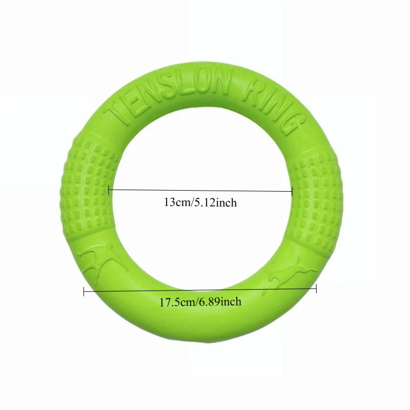 Waterproof Floating EVA Dog Training Flyer – Interactive Tug Ring & Chew-Resistant Flying Disc, Multi-Functional Fitness Toy