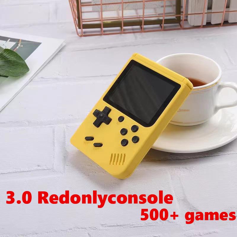 Retro Tragbare Mini Handheld Videospielkonsole 8-Bit 3,0 Zoll LCD Farbe Kinder-Spielplayer Eingebaute 500 Spiele Für Kind Weihnachtsgeschenk
