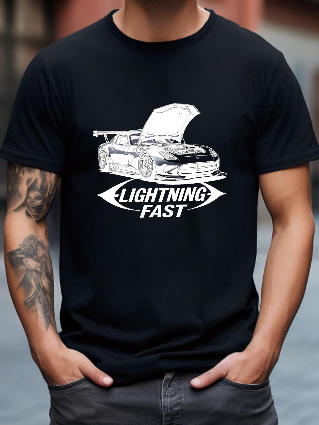 Lightning Fast Graphic T-shirt - Black S