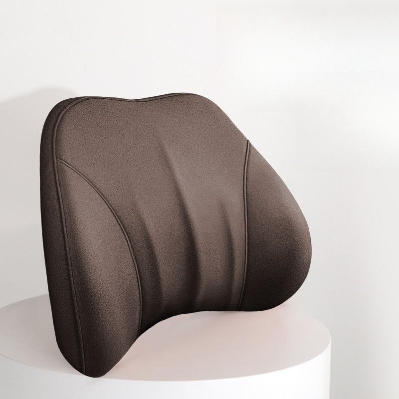 New Suede Memory Foam Car Lumbar Support, Car Seat Cushion And Lumbar Support Pillow