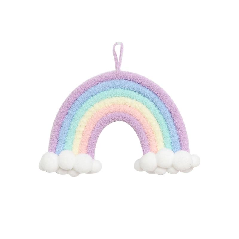 Handwovens Rainbows Butterfly Flowers Wall Decoration Nursery Bohemians Home Decoration For Children Playroom