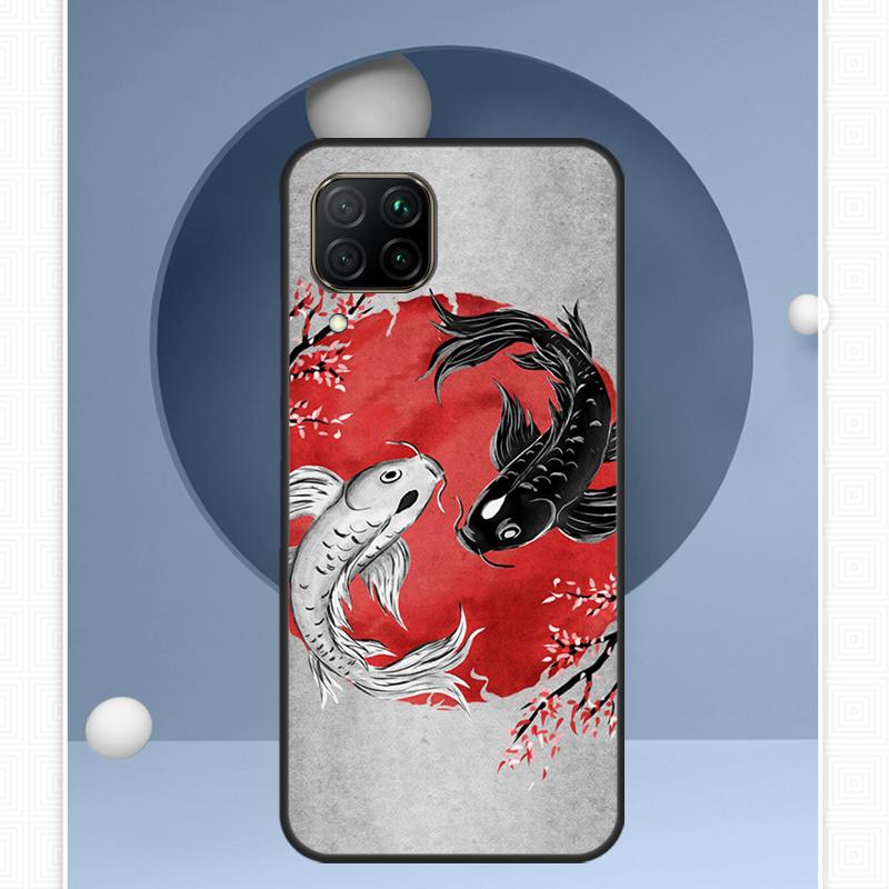 Koi-Fisch Yin Yang Für Huawei Nova 12i 12s 11i 8i Y91 Y60 Y70 Y72 Y90 Y61 9 10 SE P20 P40 Lite P30 P60 Pro Hülle