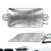 Front Car Window Ice Protection Snow Ice Windshield Cover All Weather Vehicle Sun Block Exterior Anti-Freeze Protector For RVs