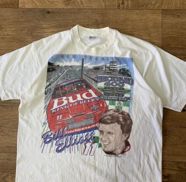 Budweiser Bill Elliot unisex classic style T-shirt QT7575 Unisex T-Shirt XXXL