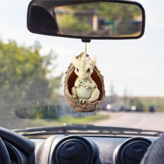 Christmas Pendant Xtmas Tree Dragon Pendant Cute Dragon Baby Egg Hanging Ornament for Home Car Decoration