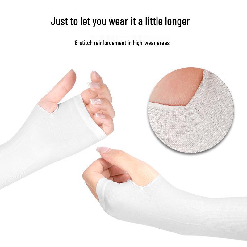 Ice Silk Sun Protection Sleeves: Anti-UV, Breathable & Unisex for Summer Outdoor Activities