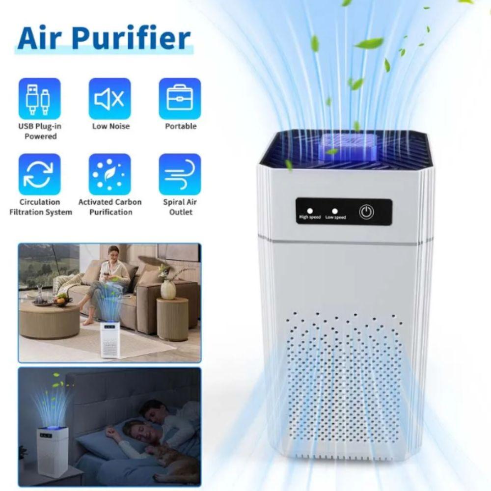 Replaceable Filter Air Purifier Negative Ion Smoke Filter USB Air Purifier  Cross-Border Compliant