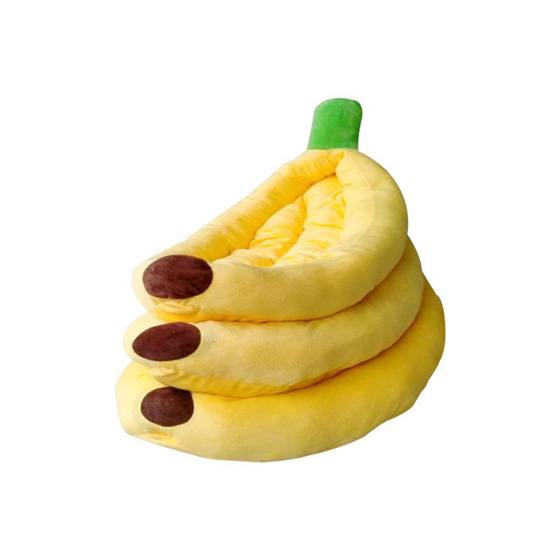 Banana Boat Pet Bed: Cozy Winter Bed for Small Dogs & Cats, Corgi & Teddy Friendly