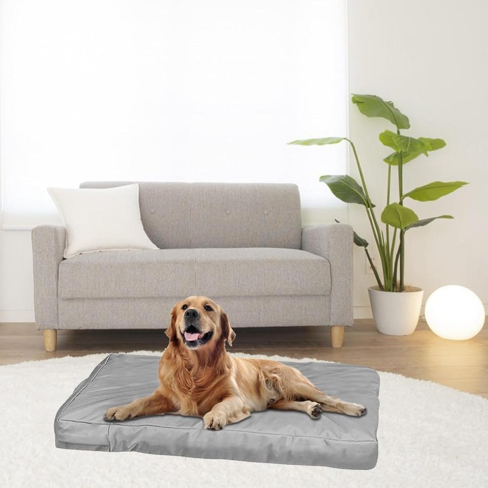 Dog Bed Cover Waterproof Tough Oxford Fabric DIY Pet Bed Cover Non-Stick Hair Easy To Clean Rectangular Fillable Dog Bed Covers