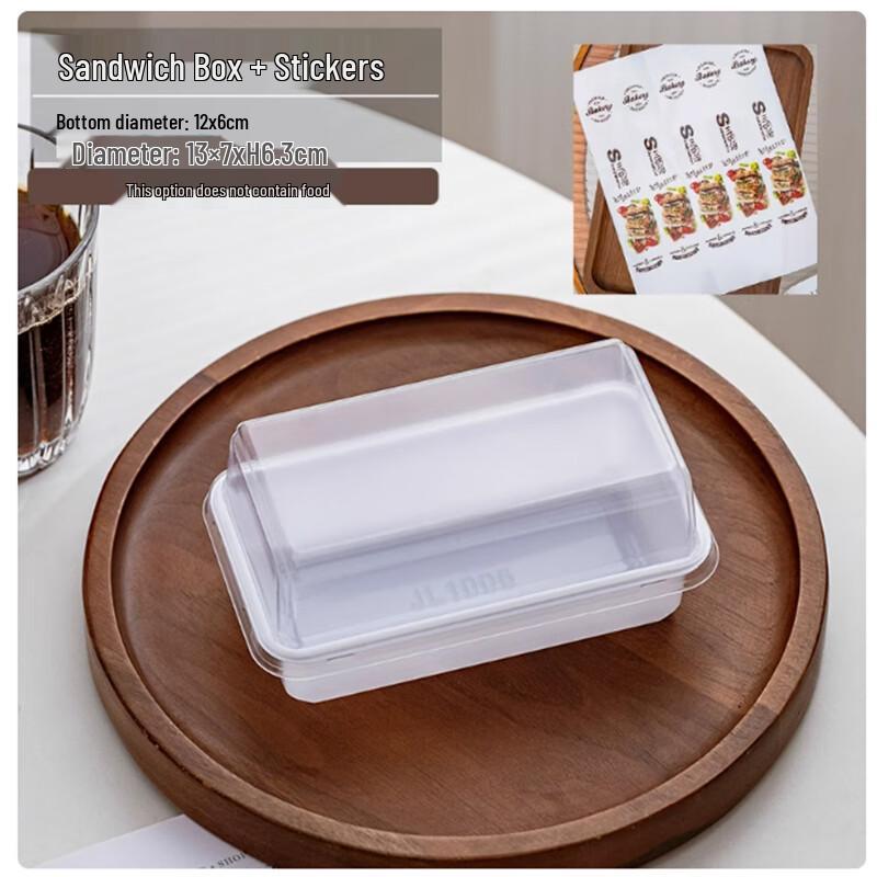Sanbira Transparent Sandwich & Toast Packaging Box Set