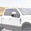 for F250 Outside Mirror Light Cover Trim Fit for Ford F250/F350/F450/F550 2017-2023 Smoked Black Exterior Accessories 2pcs