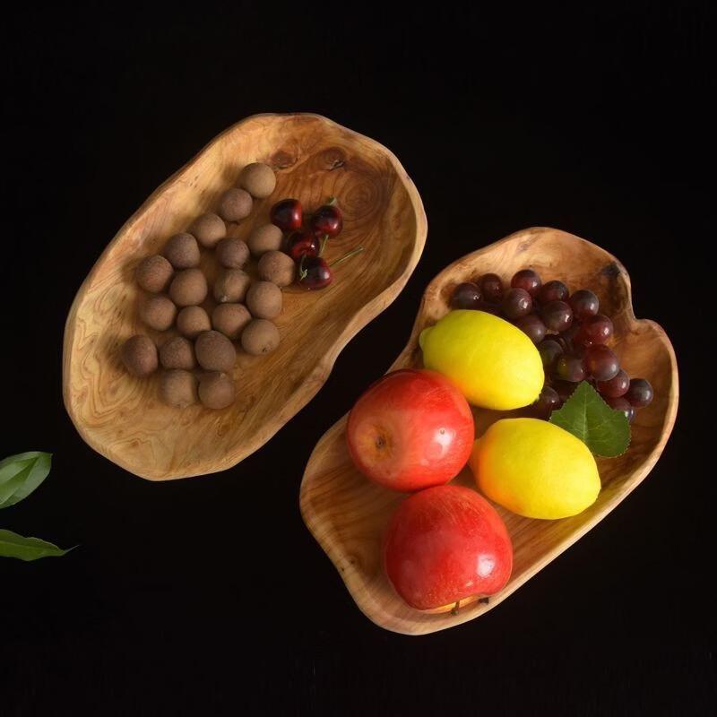 

OLOEY Retro Wooden Candy Fruit Bowl 30x20cm