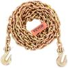 Transport Binder Chain, 4900 Lbs Working Load Limit, 5/16'' X 20' G80 Tow Chain Tie Down with Grab Hooks, DOT Certified, Galvanized Coating Manganese