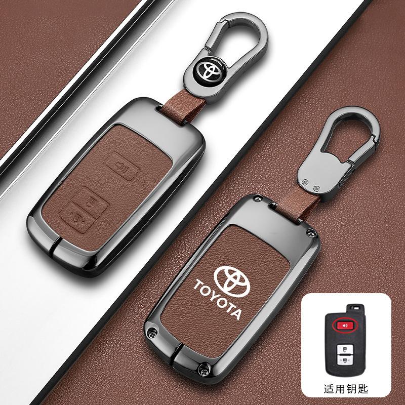

Car Smart Remote Key Case Cover Bag For Toyota Corolla Camry RAV4 Highlander Auris CHR Avalon Land Cruiser Keychain Accessories