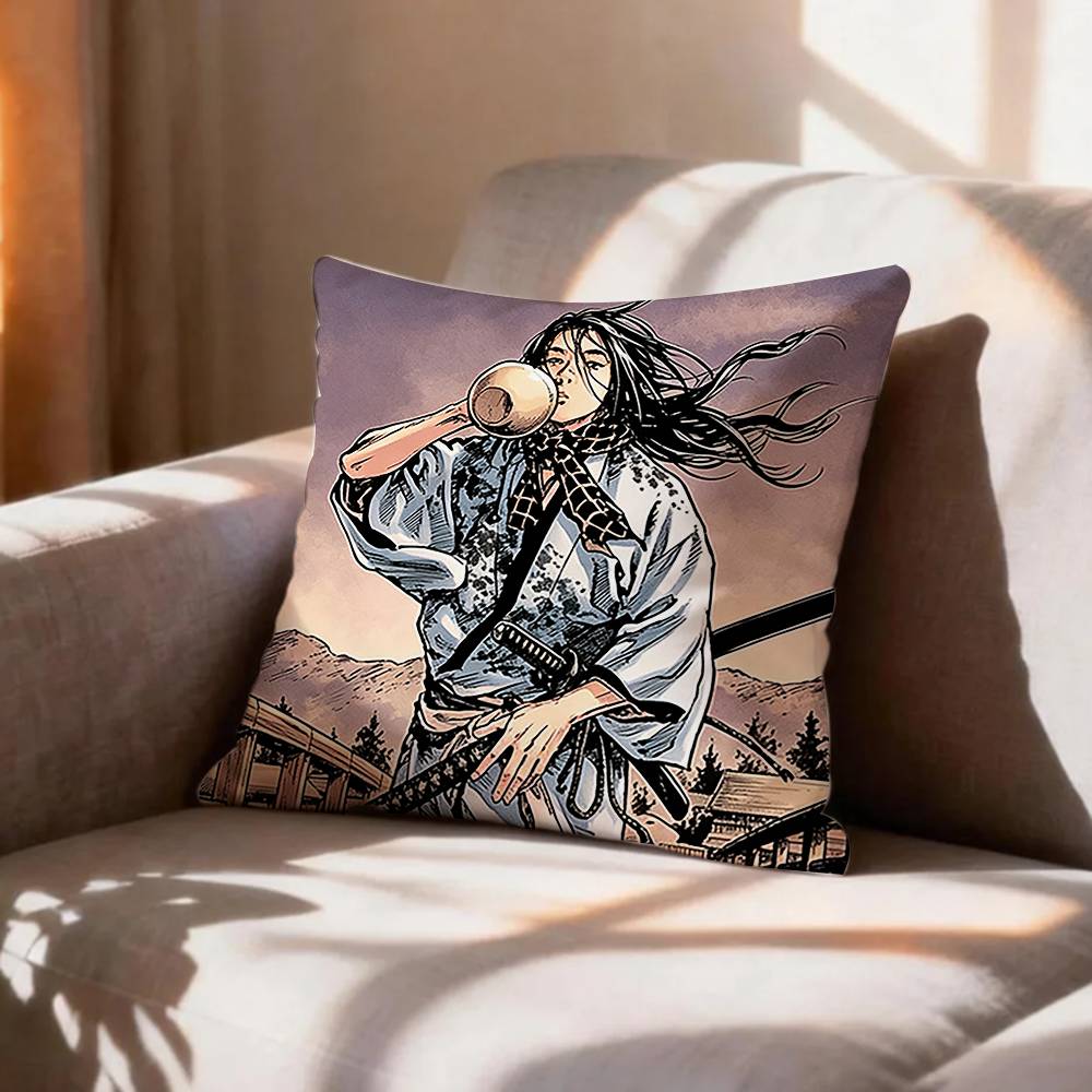 COOL Vagabond SSamurai Pillow Case Pattern Printed Pillowcase For Living Room Sofa Cushion Cover