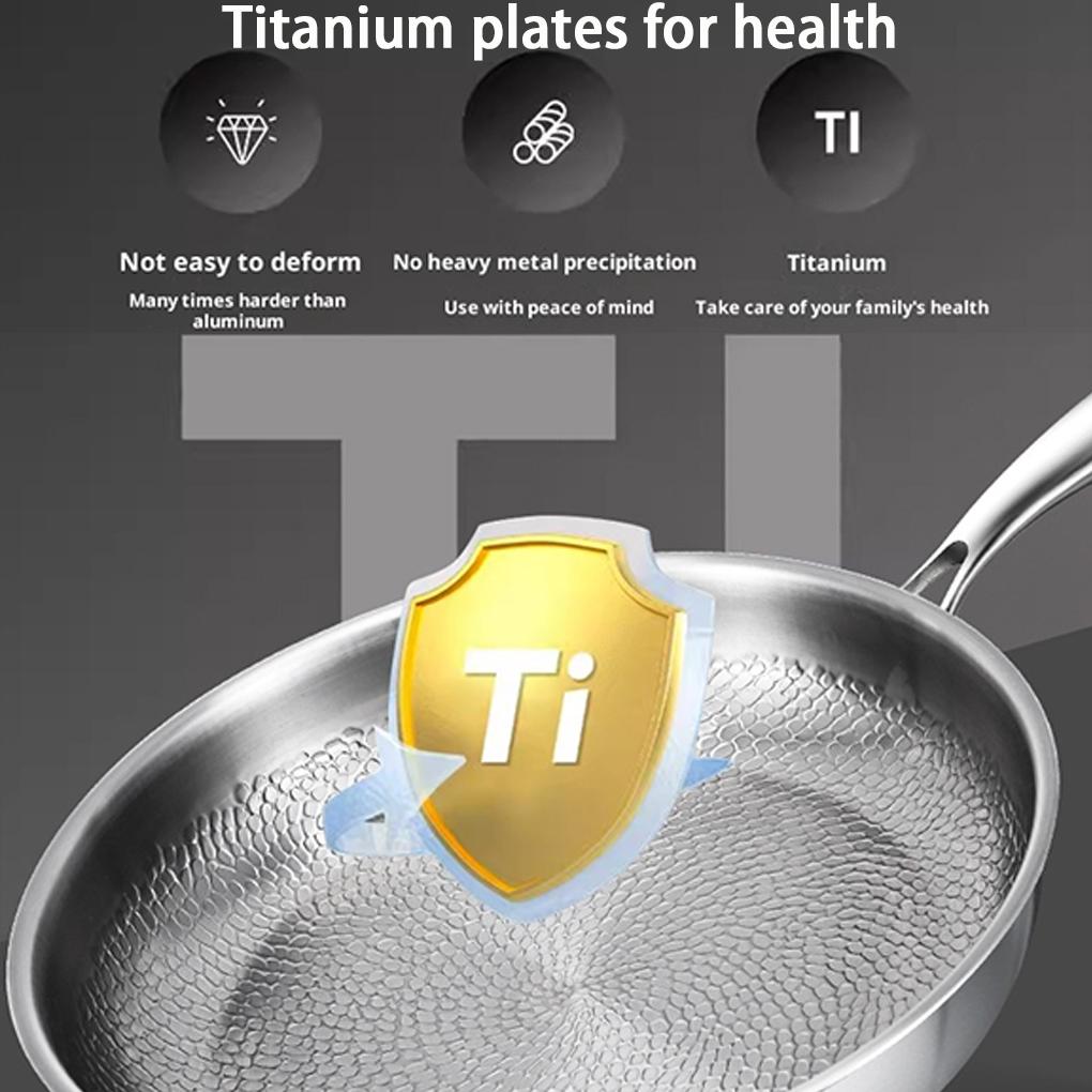 Nicht Plateful Titanpfanne mit Hammermuster Bratenergie-spartopf Beweis Kochgeschirr Einfach zu für Küchenkochen