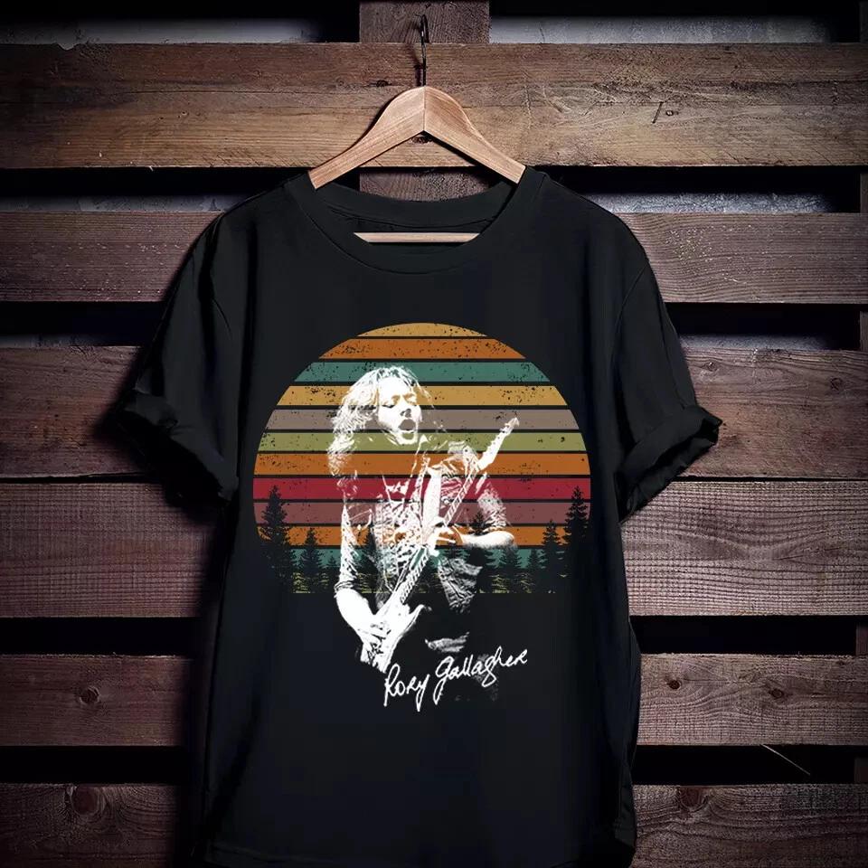 Men s and Women s T-shirts Rory Gallagher The best guitarist of all time Black XS