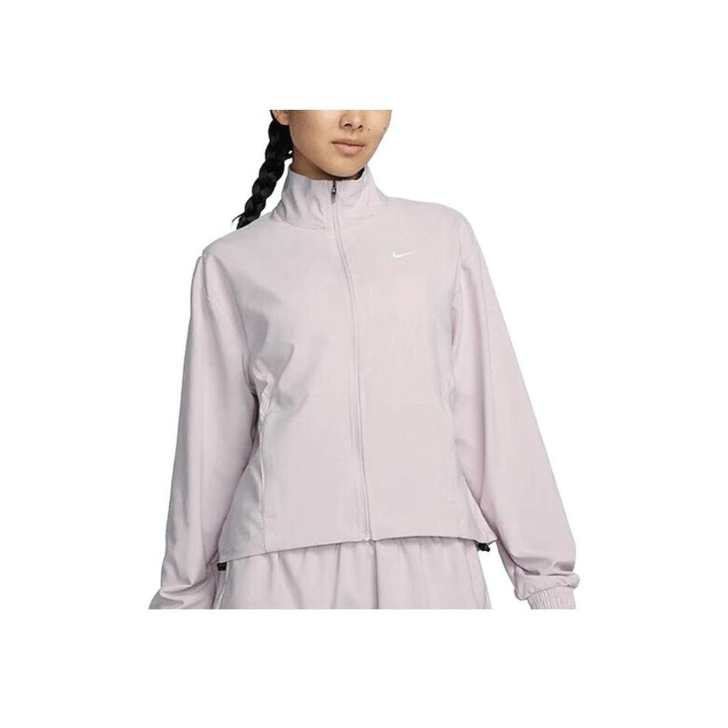 Nike Solid Color Zip-Up Hoodie Jacket Women Jackets Pink FB5016-019
