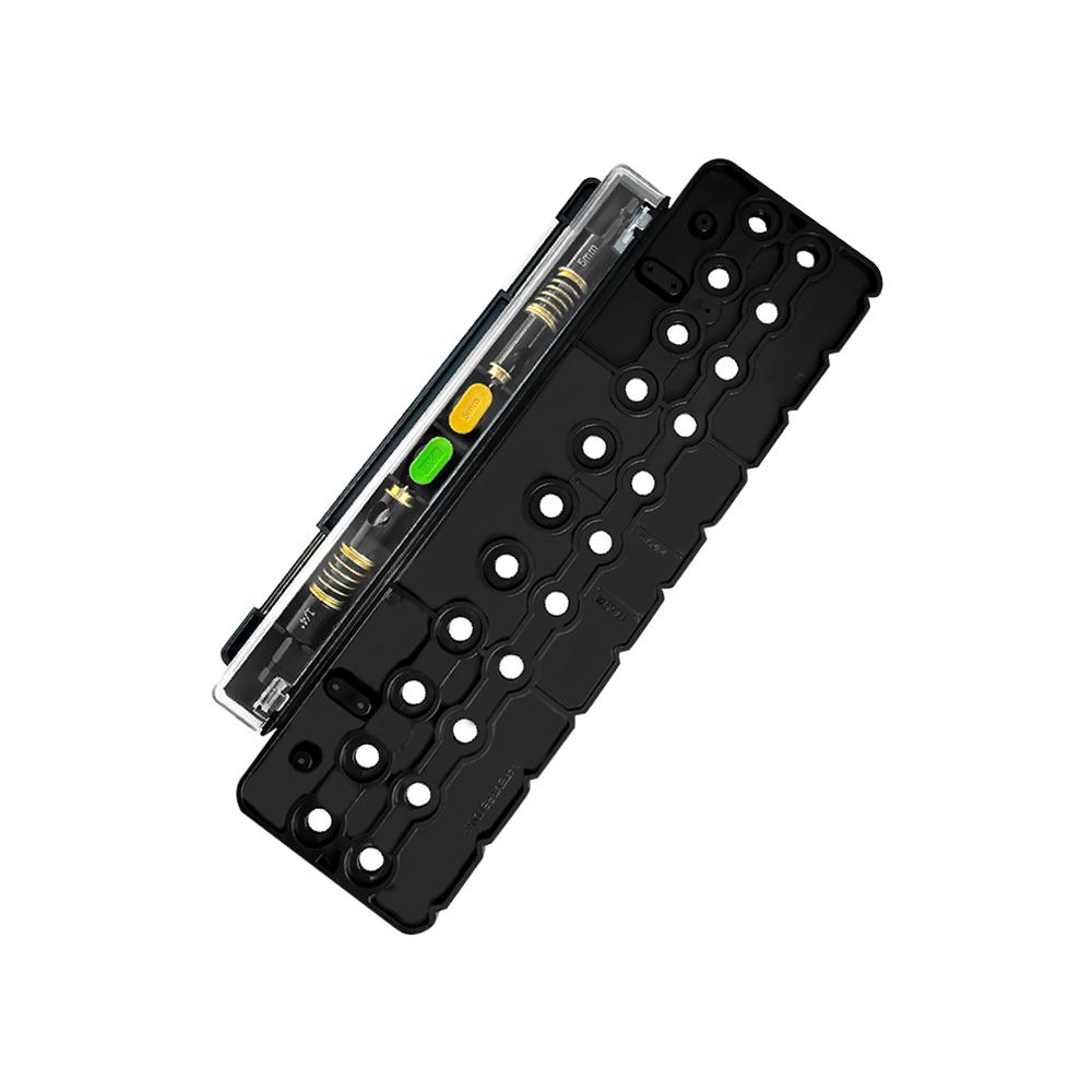 

Shelf Pin Jig and Hinge Jig Two-in-One Self-contained Clamping Aluminum Alloy Shelf Pin Drilling Jig for Furniture Cabinet Shelf чорний
