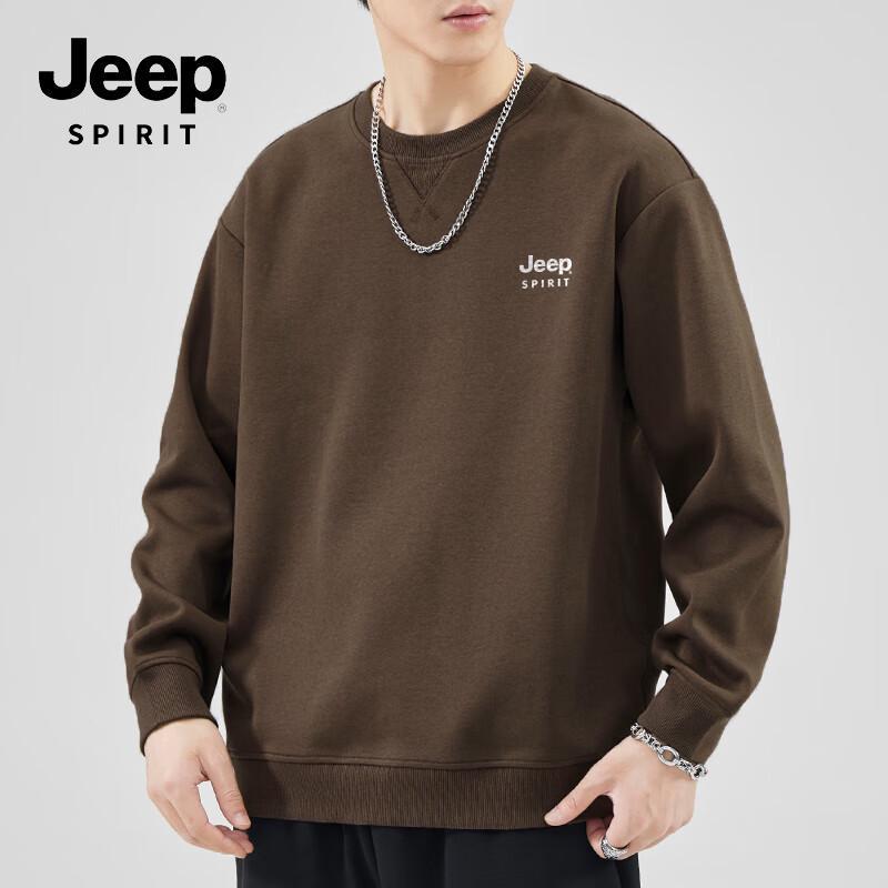 

Мужской пуловер-свитшот JEEP SPIRIT из плотного материала с круглым вырезом 3XL