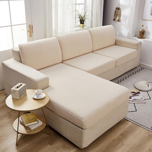 Jacquard Sofa Seat Cushion Cover Elasticity Chair Seat Cover Removable Sofa Slipcover Stretch Furniture Protector 1 /2 /3 /4 Seat