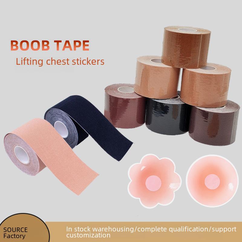 

Breathable Invisible Boob Tape & Nipple Stickers for Chest Lift 2.5cm x 5m
