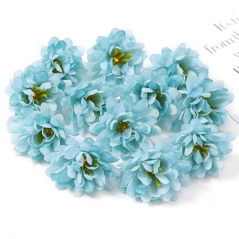 10/20/50 Pièces Roses Artificielles Mini Têtes de Fleurs en Soie Fleurs Simulées Décoration Maison Chambre Accessoires Couronne DIY Décoration Mariage