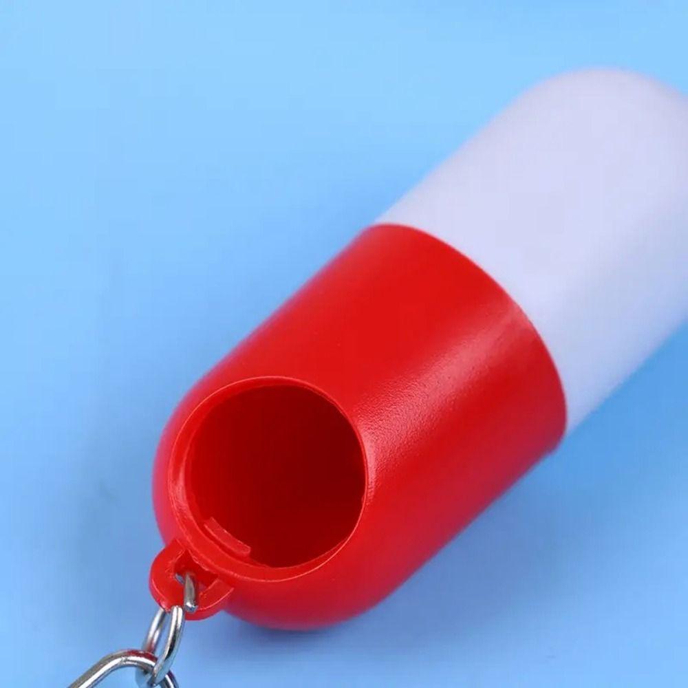 Portable Mini Capsule Medicine Box Key Chain Drug Container Keychain  Medicine Storage