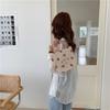 Borsa da donna Ragazza carina Pesca giapponese stampata Borsa tote casual Borsa da pranzo piccola in tela Borsa da donna portatile Mini Shopper